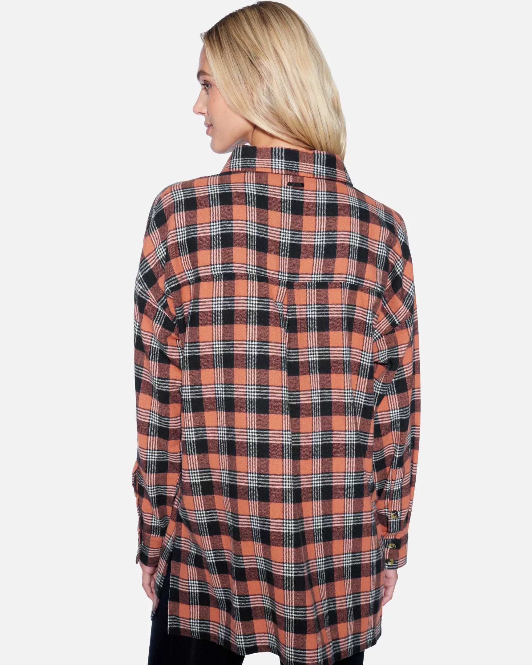 Austin Plaid Boyfriend Shirt*Hurley Clearance