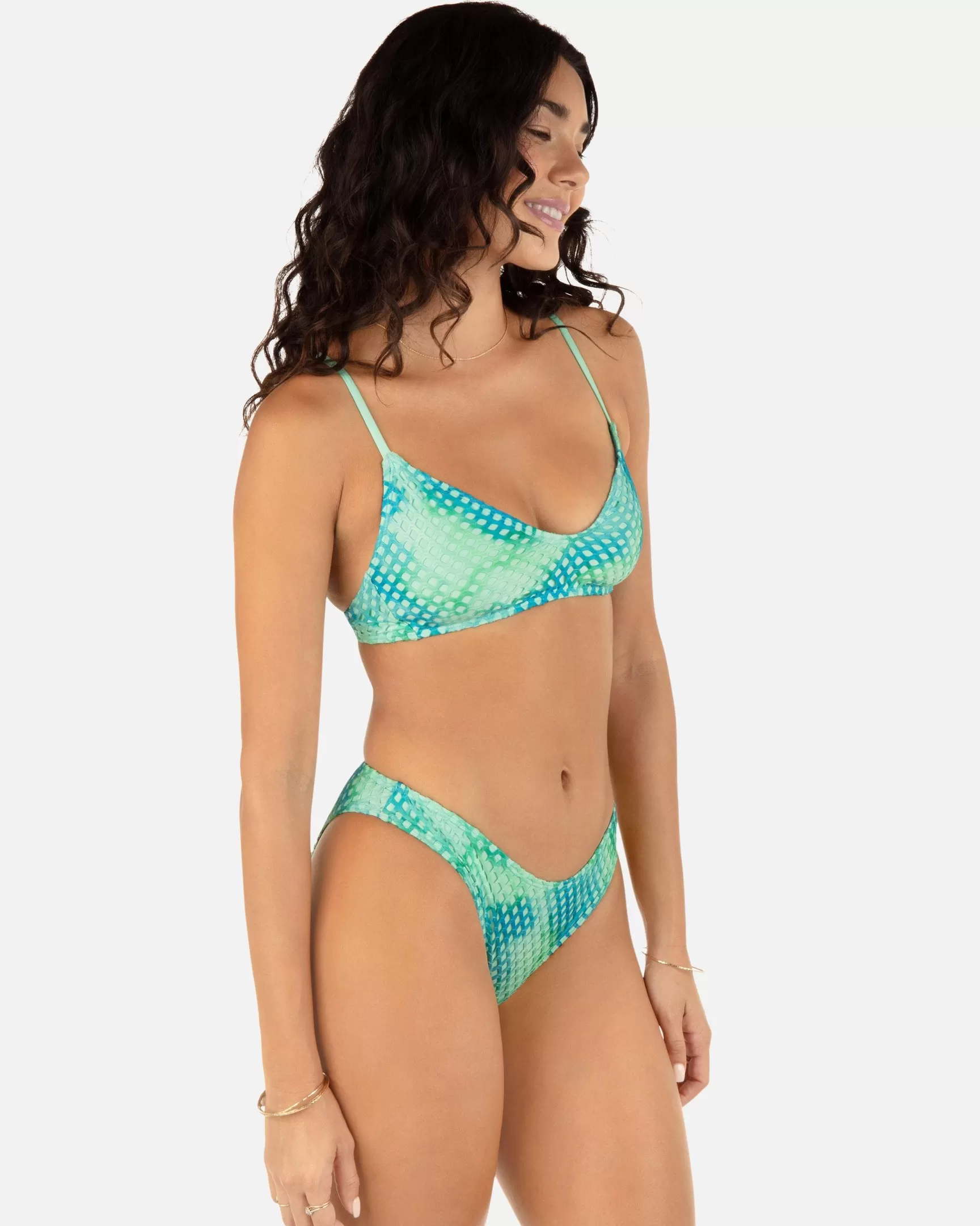 Color Wash Mesh Cheeky Scoop Bottom*Hurley Flash Sale