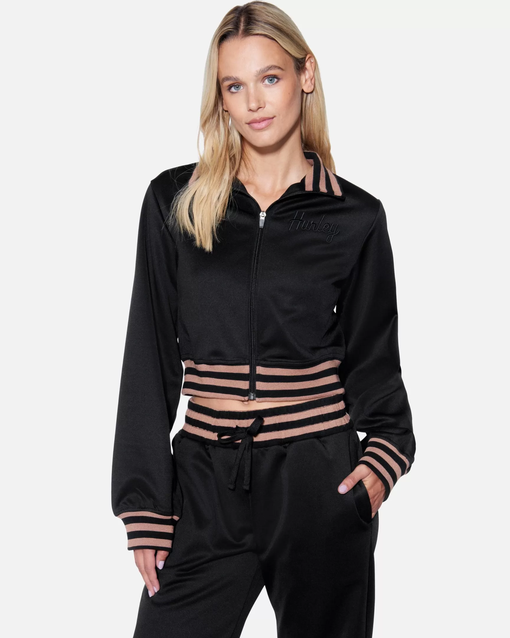 Cropped Track Jacket*Hurley Discount