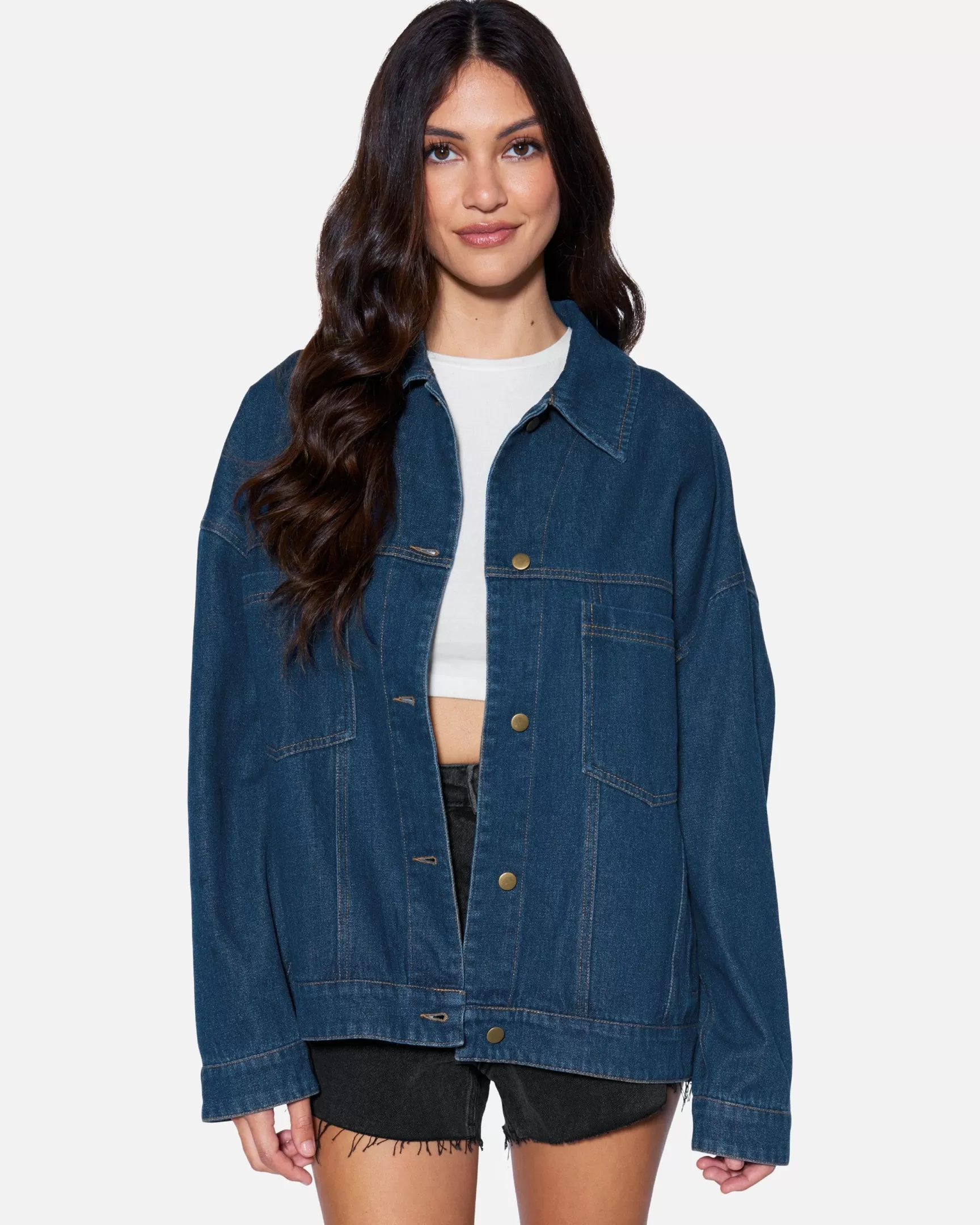 ESSENTIAL BOYFRIEND DENIM JACKET*Hurley New