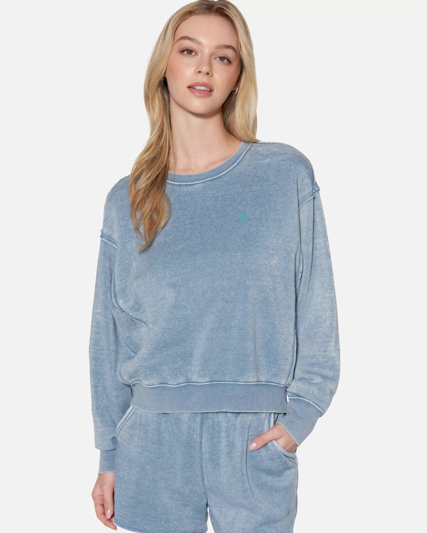 Essential Burnout Fleece Crewneck*Hurley Flash Sale