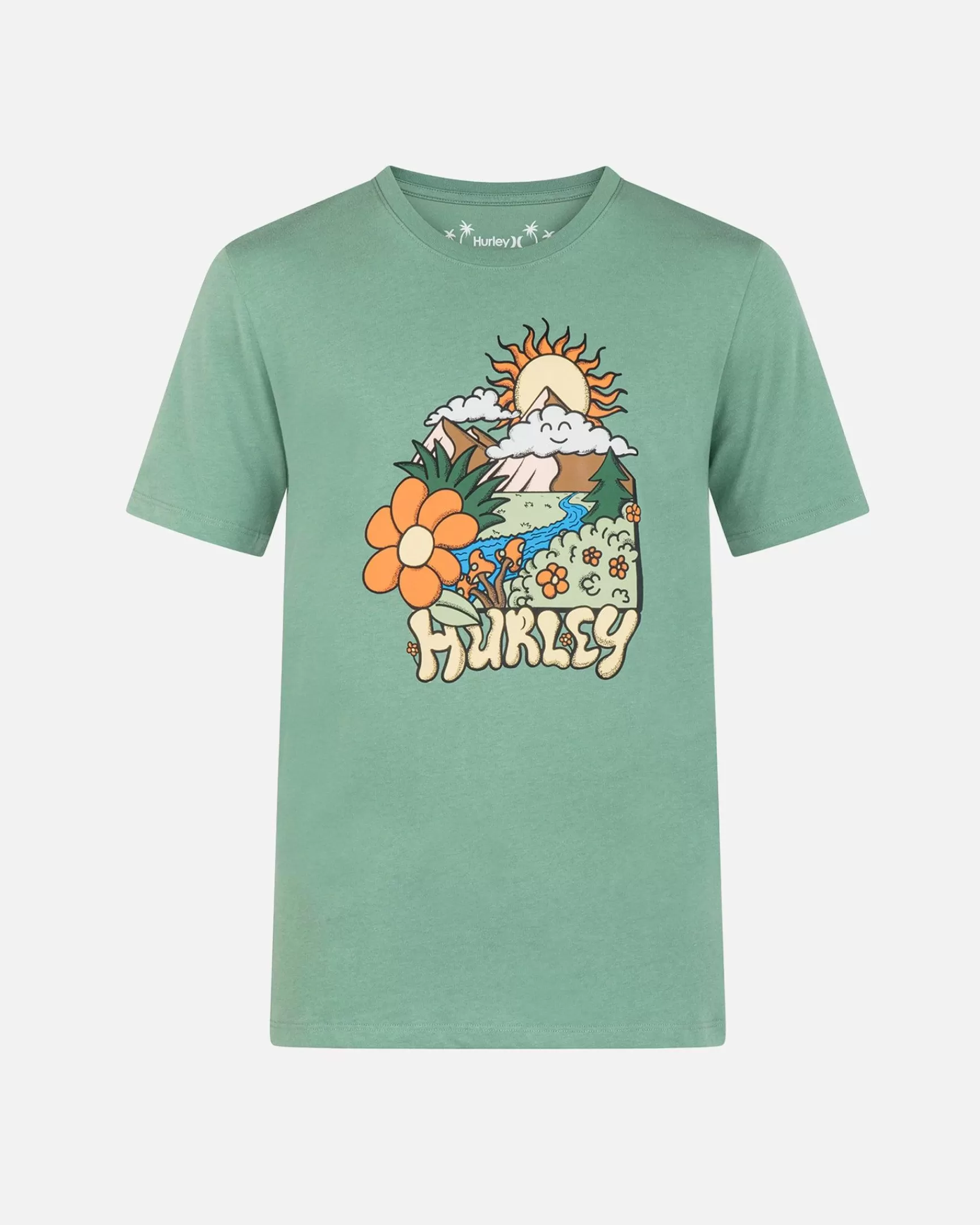 EVERYDAY EXPLORE SUN IS SHINNING SHORT SLEEVE TEE*Hurley Flash Sale