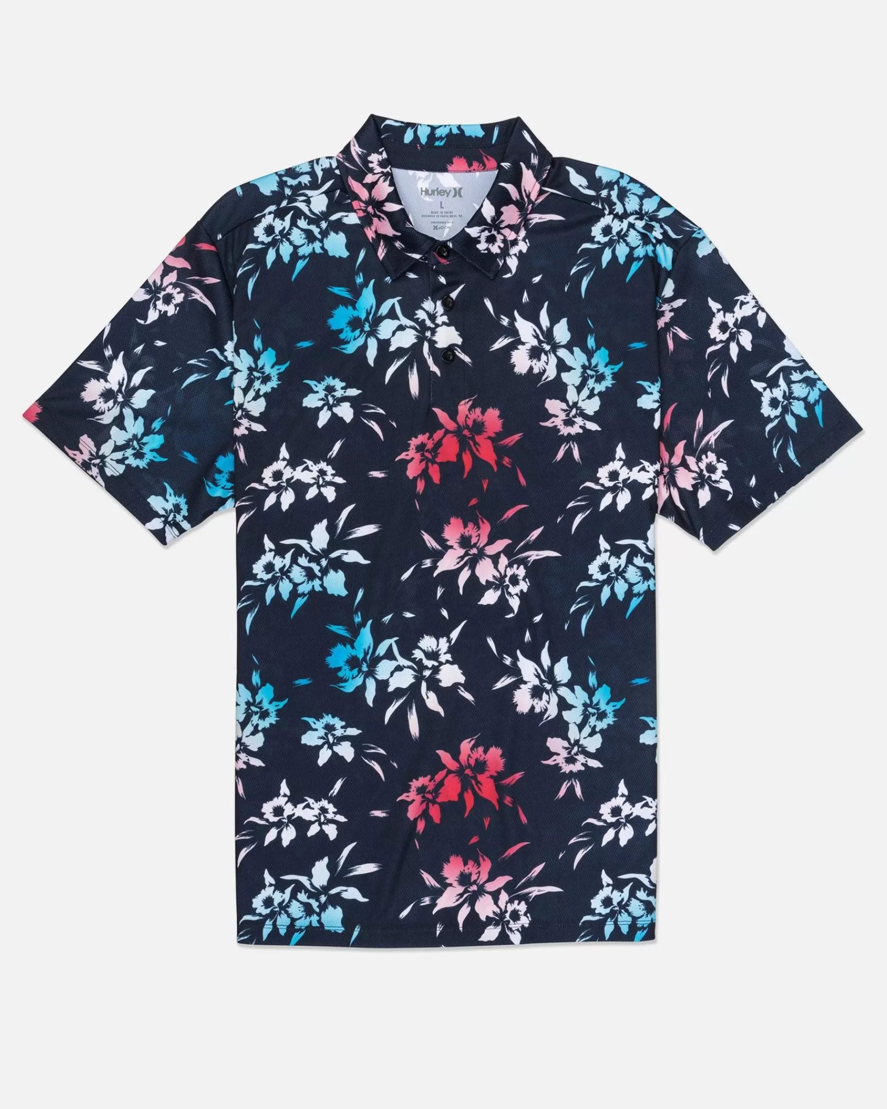 H2O-Dri Ace Fiesta Mesh Polo*Hurley Cheap