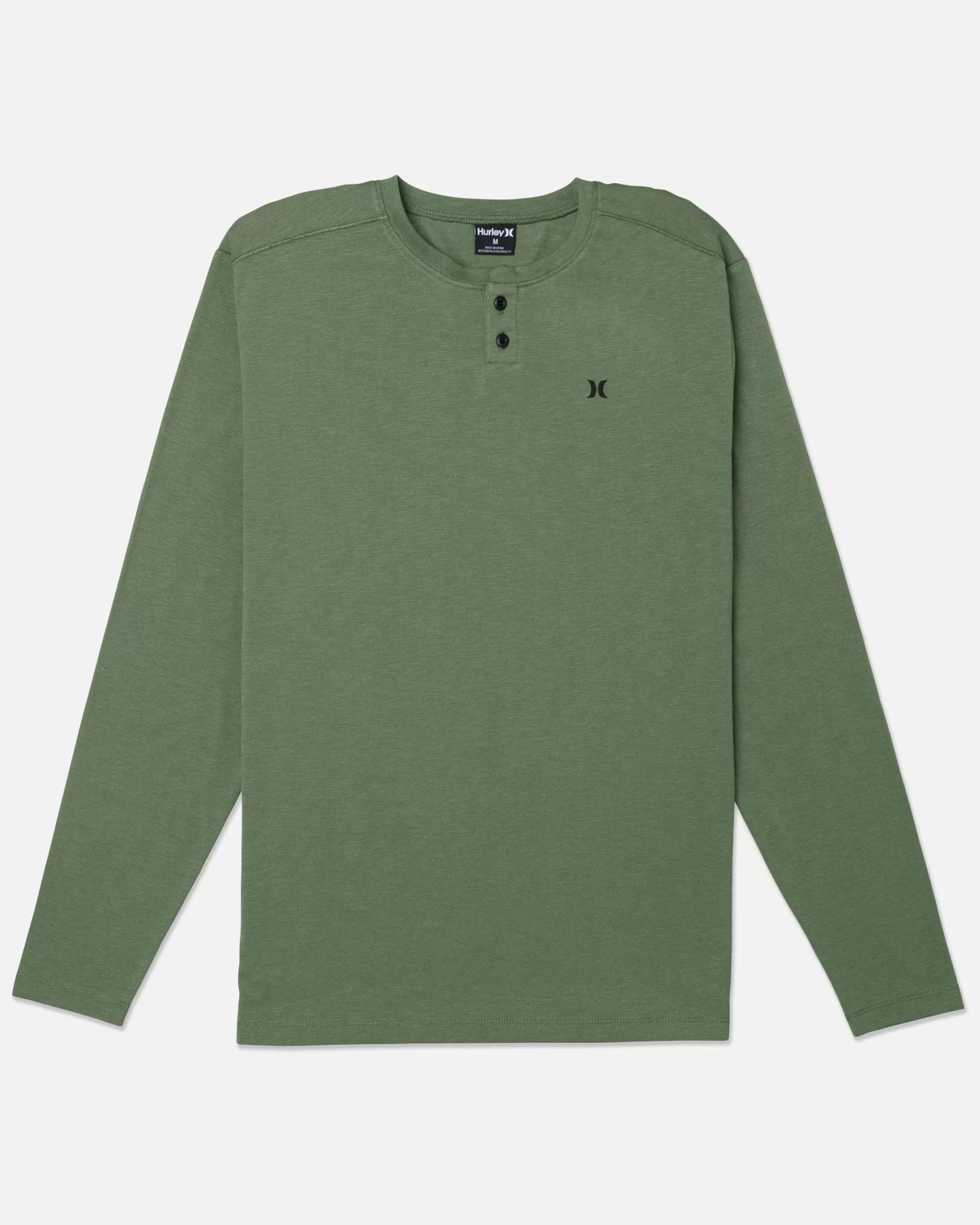 H2O-Dri Slub Long Sleeve Henley*Hurley Clearance