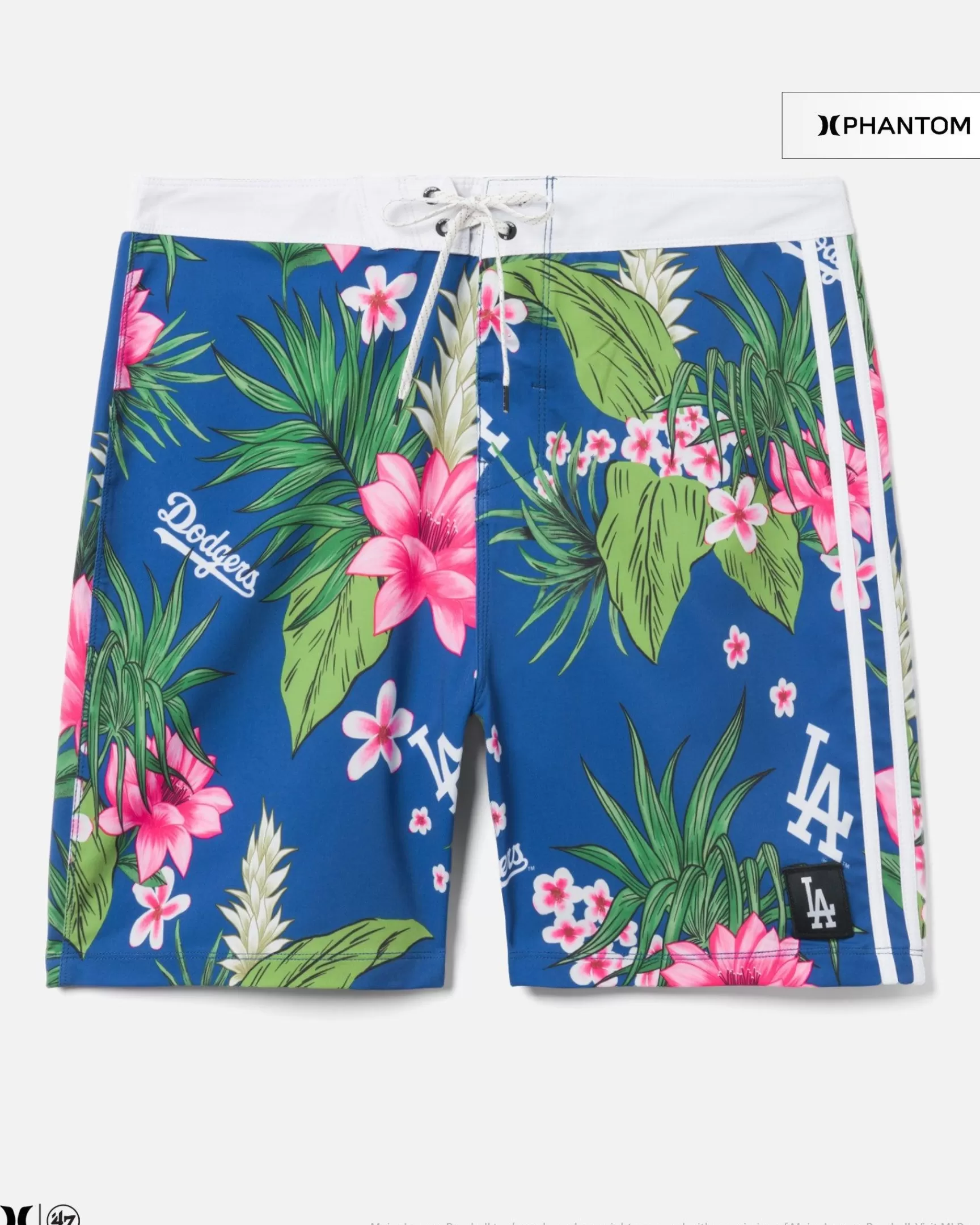 X 47 Los Angeles Dodgers Phantom Tailgate Tropics Boardshorts 18"*Hurley Outlet