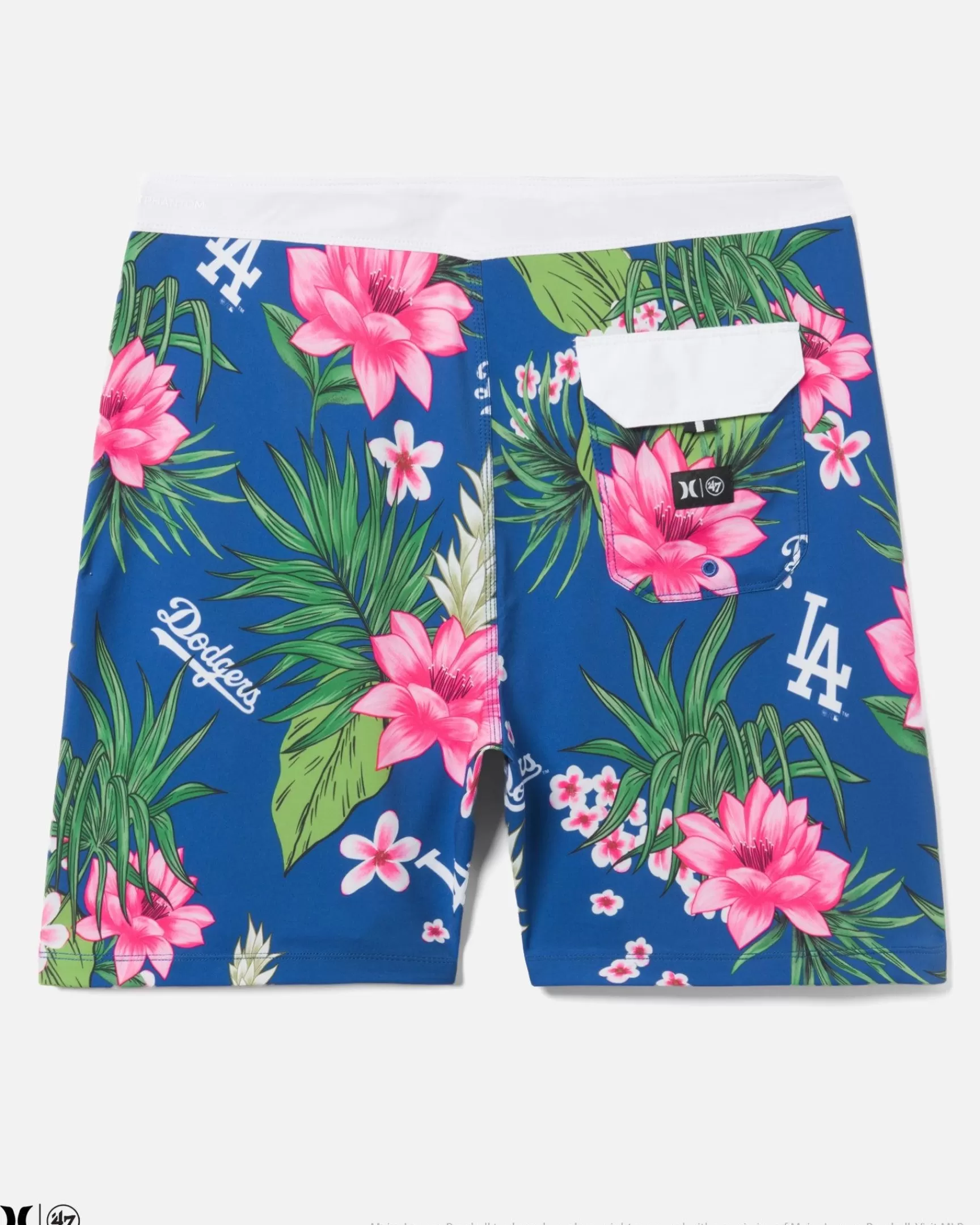 X 47 Los Angeles Dodgers Phantom Tailgate Tropics Boardshorts 18"*Hurley Outlet