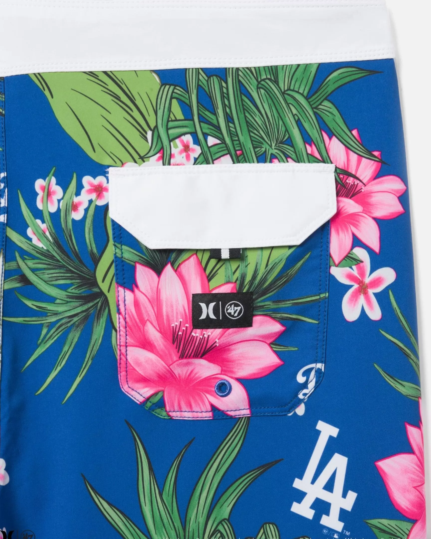 X 47 Los Angeles Dodgers Phantom Tailgate Tropics Boardshorts 18"*Hurley Outlet