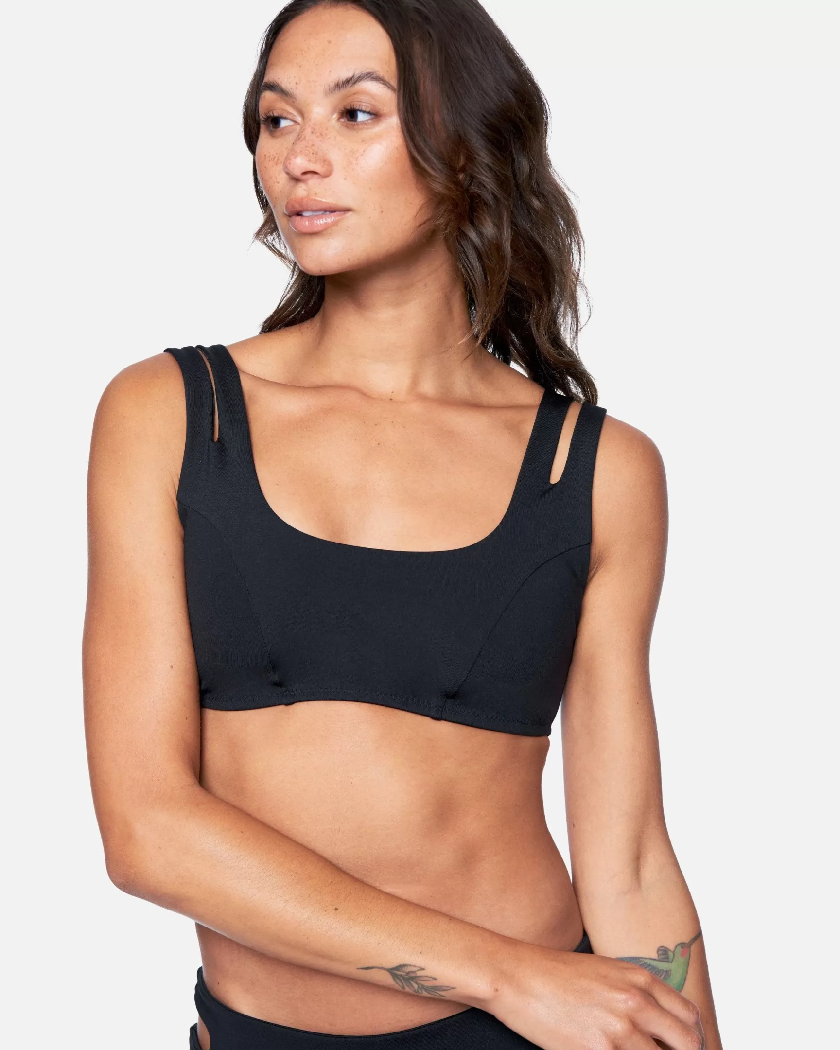 Max Solid Split Strap Bikini Top*Hurley Flash Sale