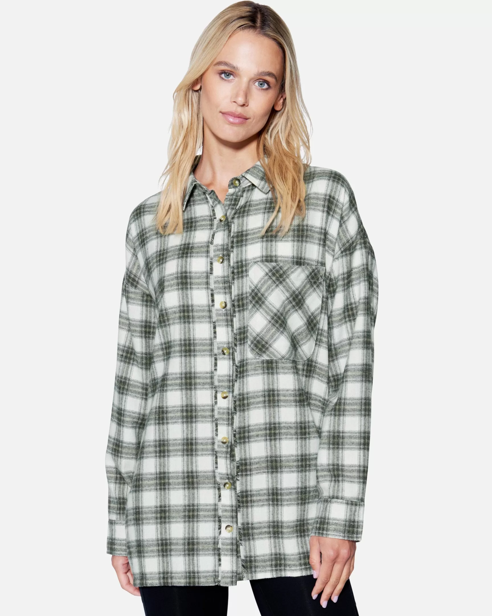 Odessa Plaid Boyfriend Shirt*Hurley Best Sale