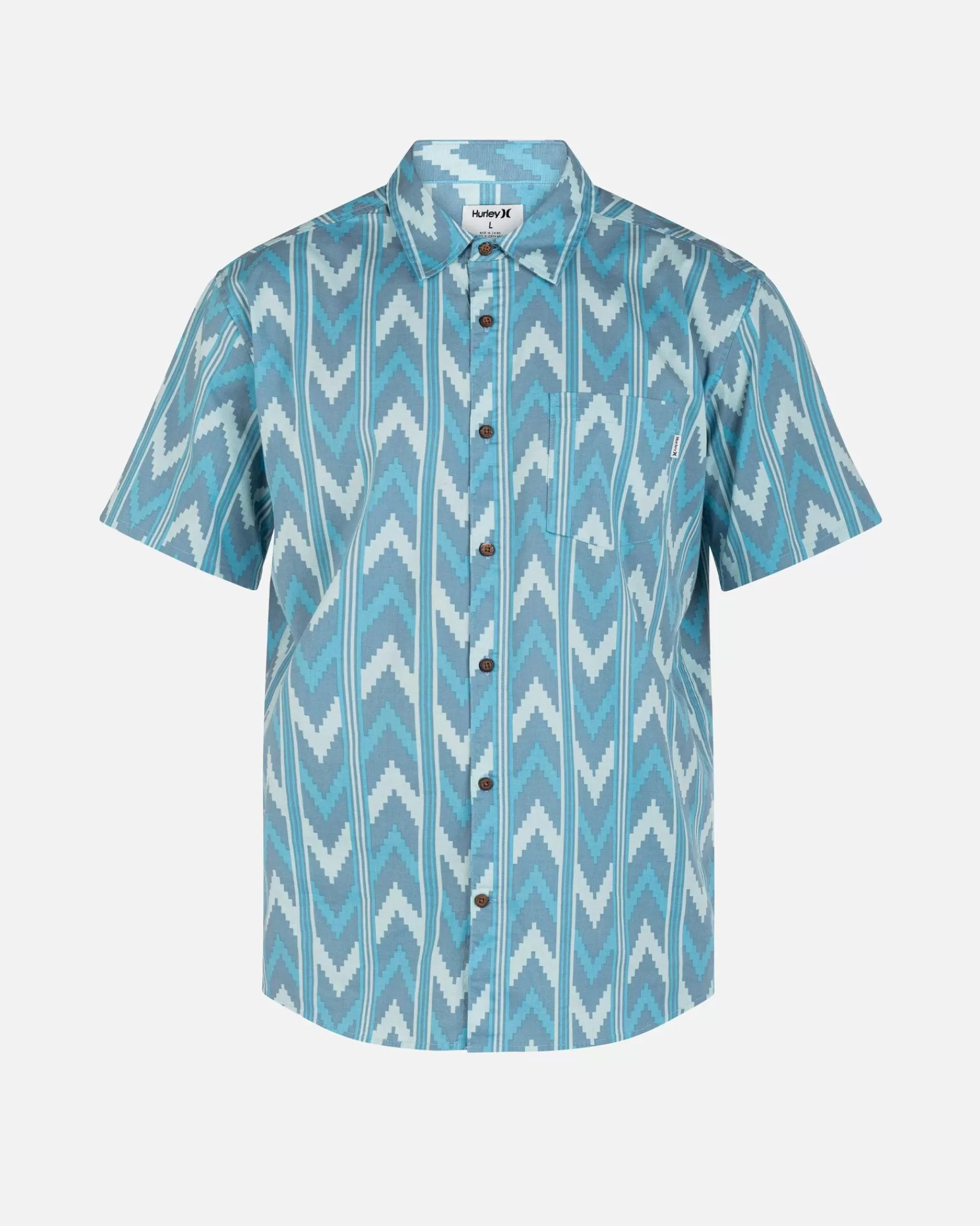 One And Only Lido Stretch Short Sleeve Shirt*Hurley Fashion