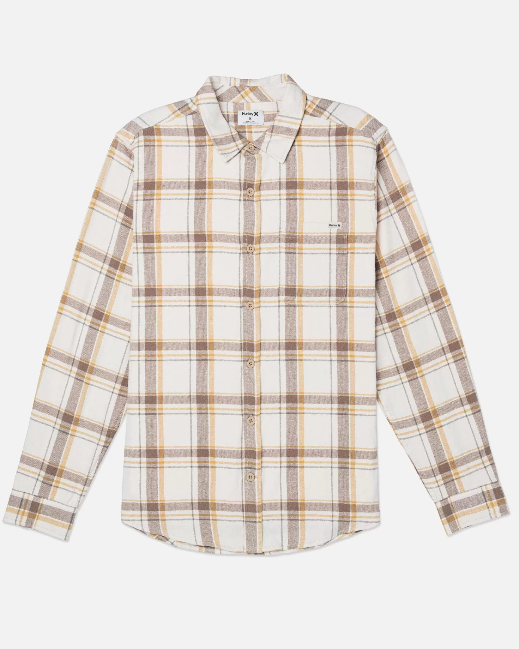 Portland Organic Long Sleeve Flannel*Hurley Clearance