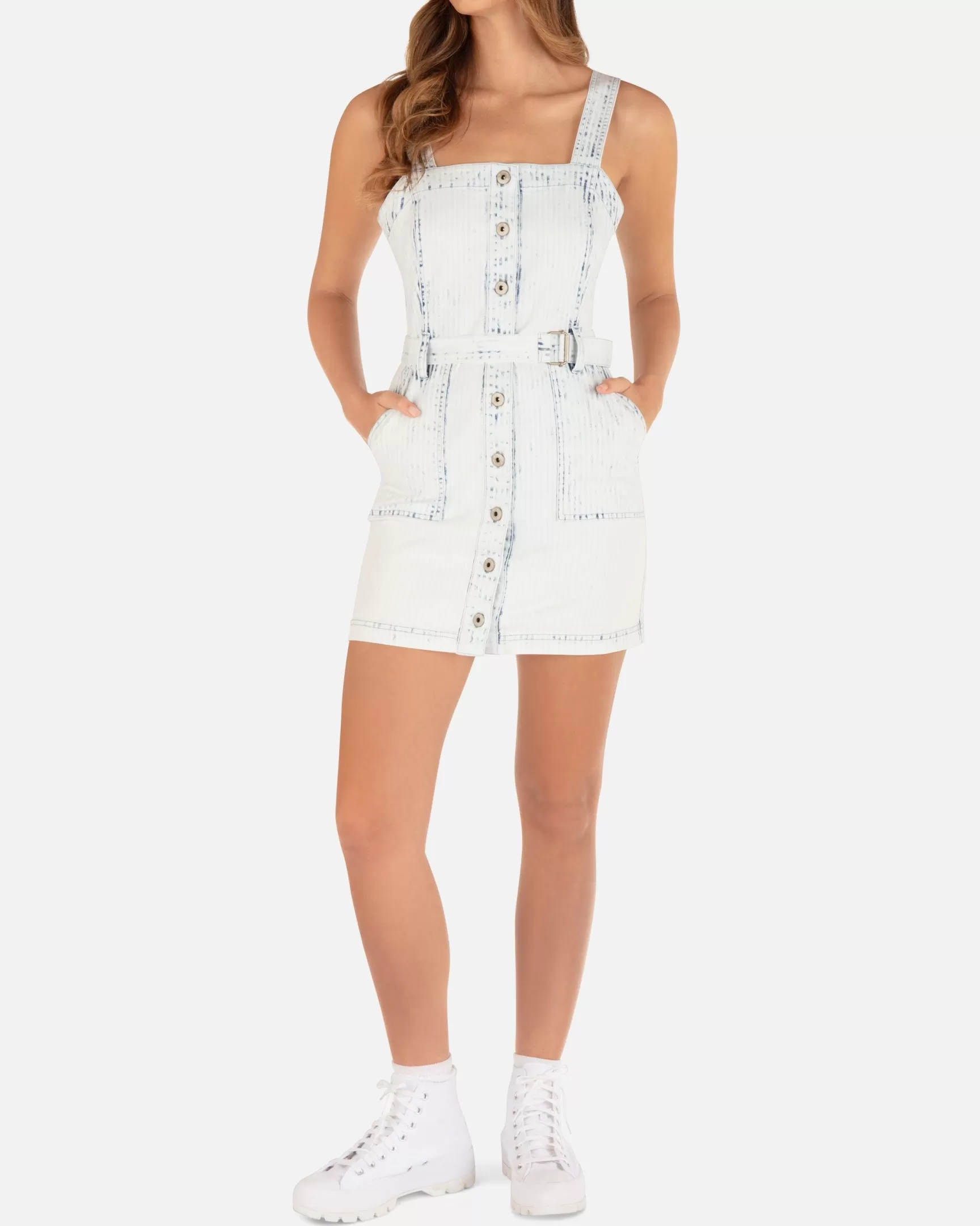 Railraod Denim Mini Dress*Hurley Hot