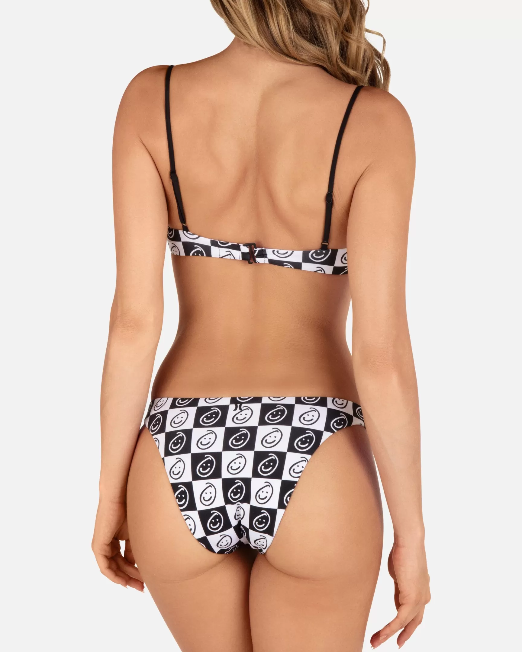 Smiley Check Reversible Scoop Bottom*Hurley Clearance