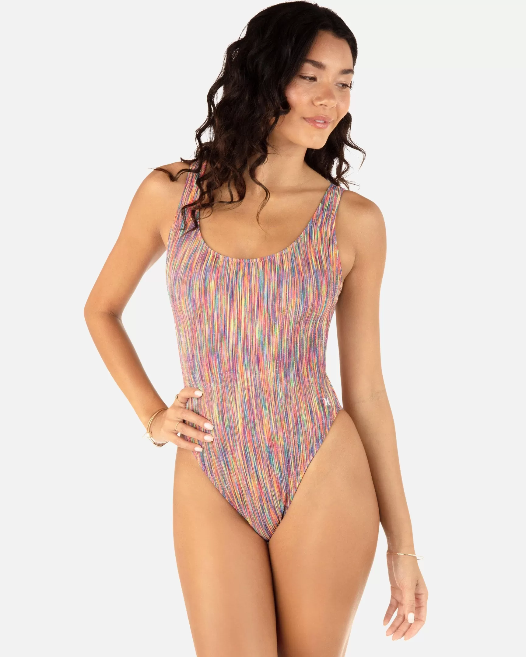 Spacedye Scrunch Cheeky One Piece*Hurley New