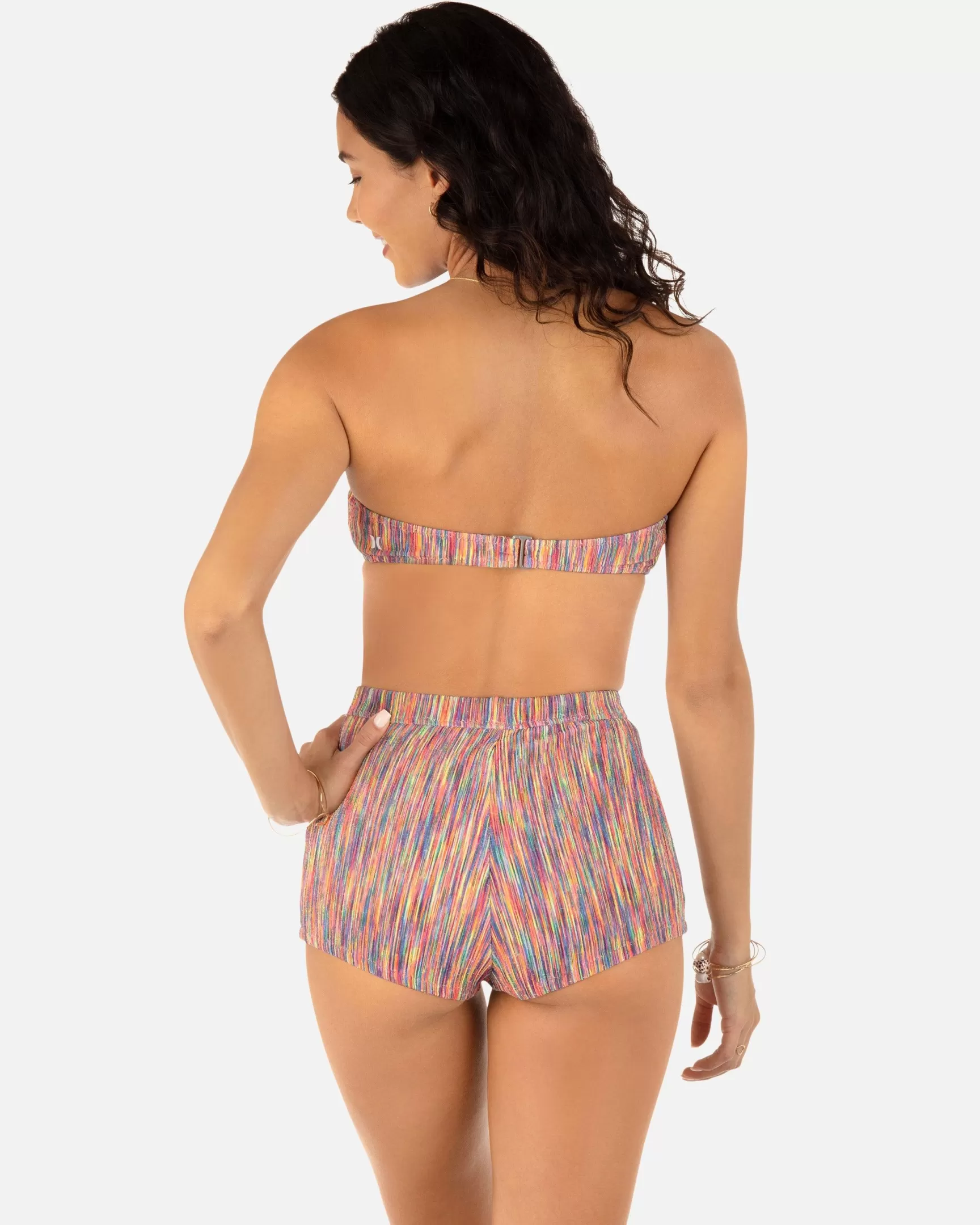 Spacedye Scrunch Retro Swim Short*Hurley Hot