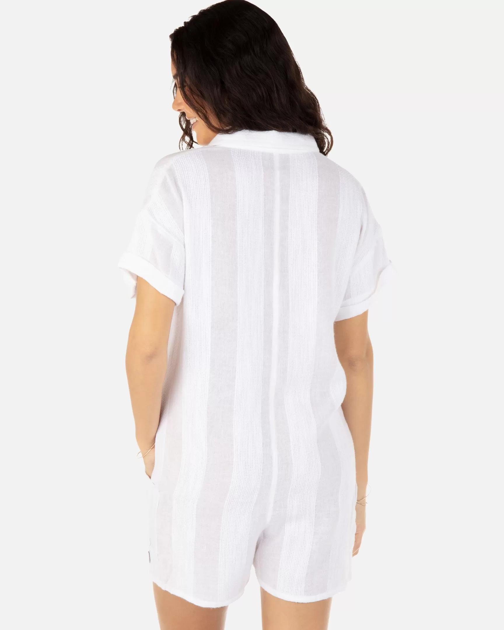 Stripe Gauze Romper*Hurley Hot