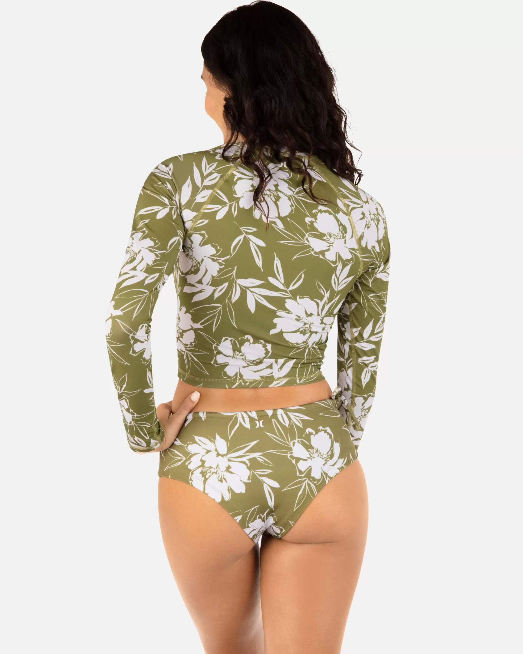 Waimea Valley Long Sleeve Cropped Cross Yoke Rashguard*Hurley Shop