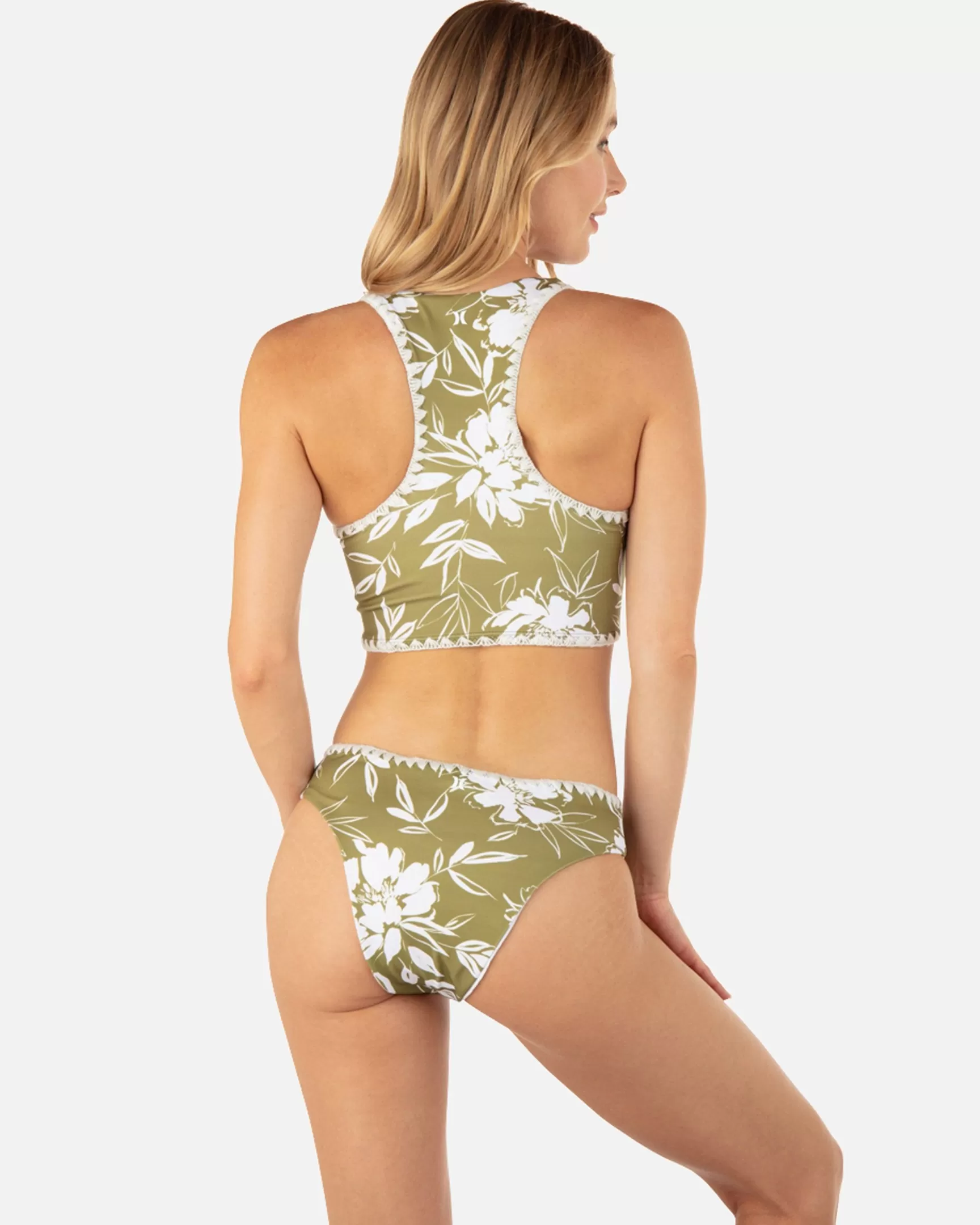 Waimea Valley Max Mid Rise Cheeky Bottom*Hurley Hot