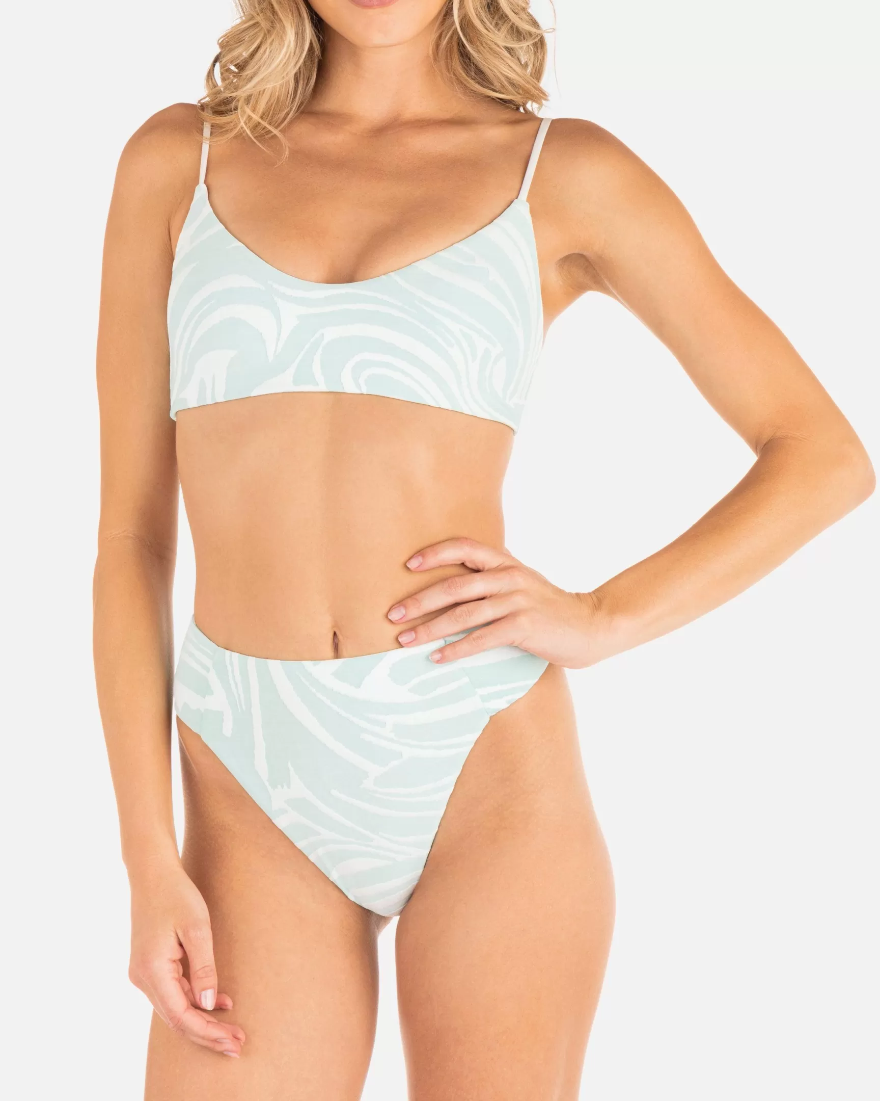 Wave Runner Moderate High Waist Bottom*Hurley Flash Sale